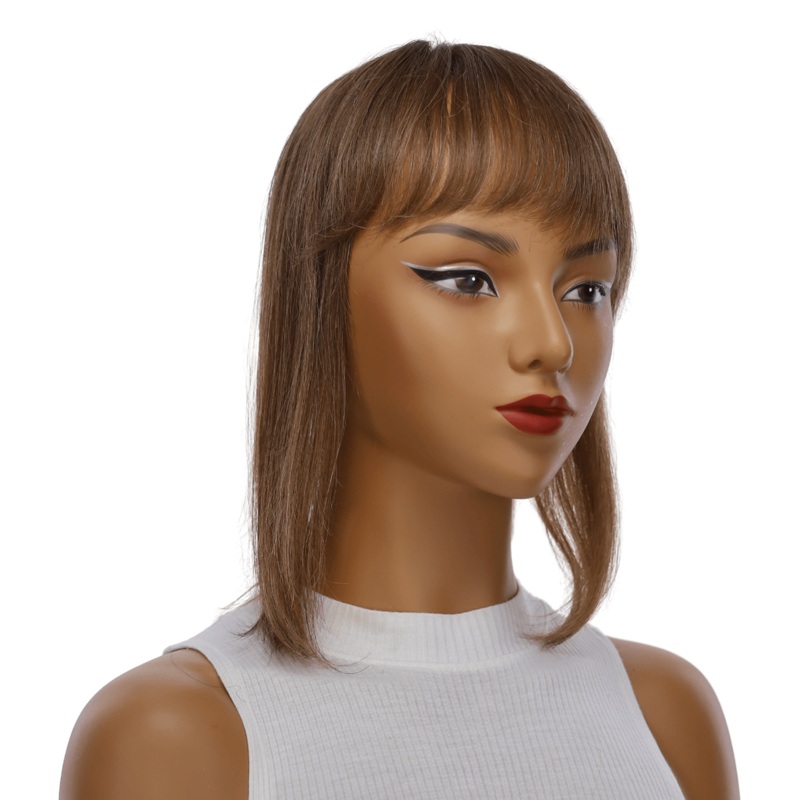 12″ Fringe Topper #10 Neutral Light Brown 5 x 2.25