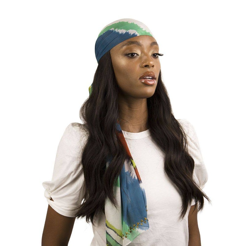 24″ 3/4 Bandfall Wig Natural Black