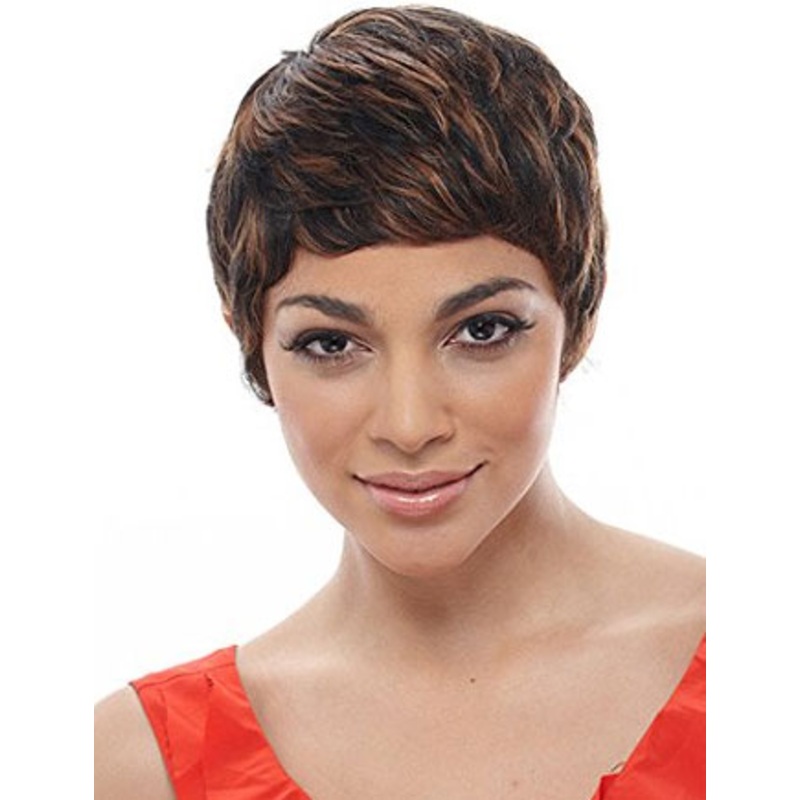 Janet Collection 100% Human Hair Wig MOMMY STRAIGHT or SHORT STOP FS1B/33