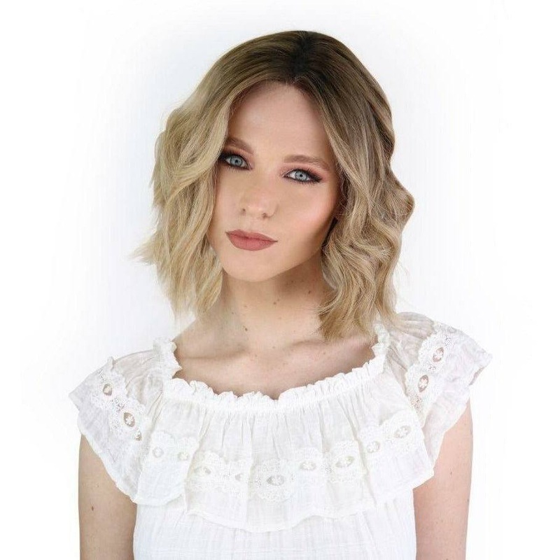 13″ Divine Lace Top Wig Ash Blonde w/ Full Rooting