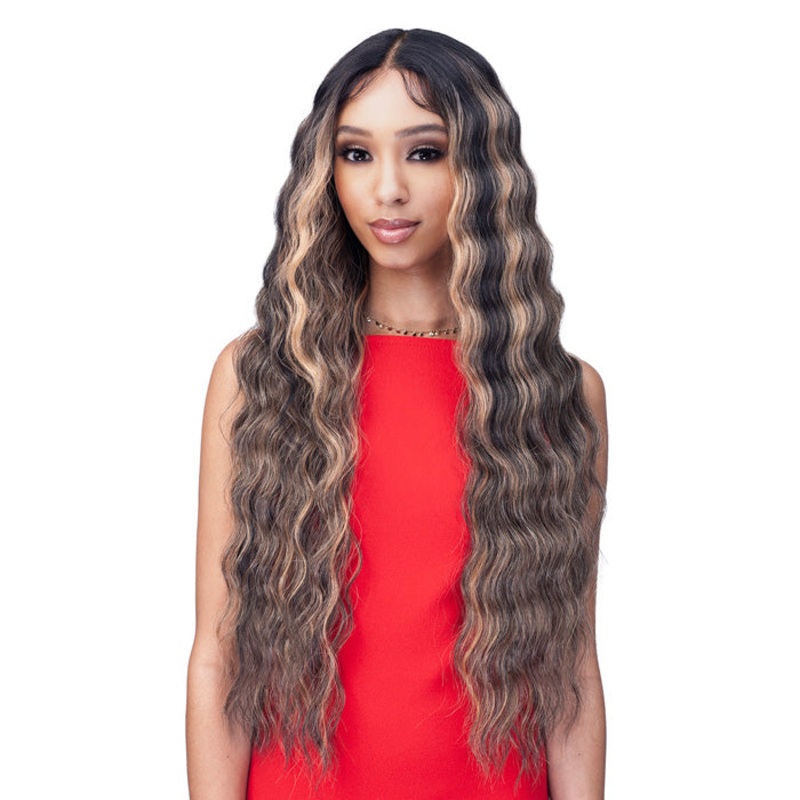Bobbi Boss Miss Origin DesignerMix Human Hair Blend HD Lace Part Wig – MOLP002 KABA 1