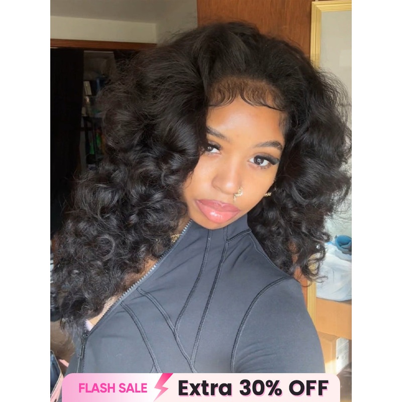 CurlyMe 3 In 1 Half Wig Kinky Straight Glueless Install Half Wig With Draw-string Beginner Friendly 180% 12