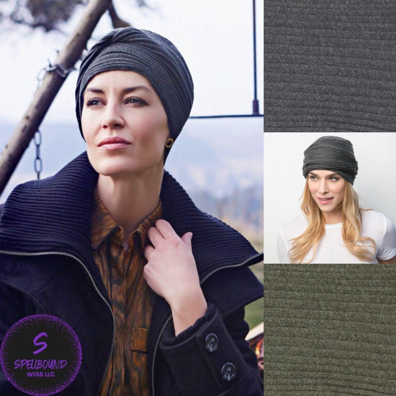 Isolde Hat with Headband – Christine Headwear Collection Dark Charcoal Grey