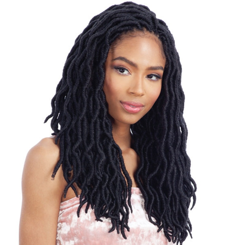 Mayde Beauty Synthetic Mighty Pack Crochet Braid – 80 PRE-LOOPED STANDARD WAVY ISLAND LOCS 14″ 1