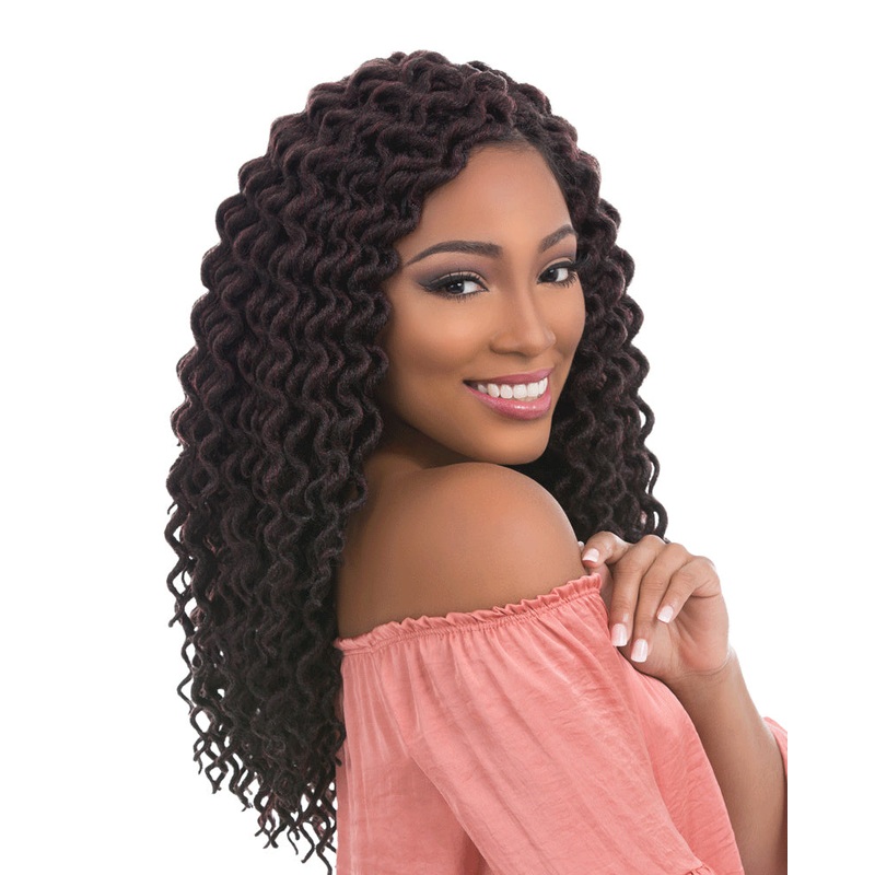 Sensationnel African Collection X-Pression 3X Pre-Looped Crochet Braid FAUX LOCS CURLY Triple Pack Value 12 – 18 Inch 12 1