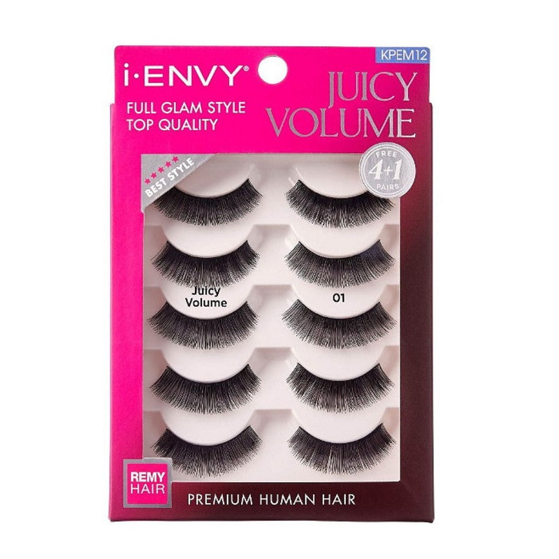 Kiss i-envy Remy Hair Eyelashes – JUICY VOLUME MULTI PACK (01 KPEM12)