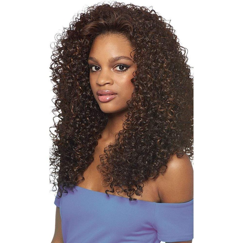 Outre Batik Quick Weave Half Wig – Dominican Curly 1 JET BLACK