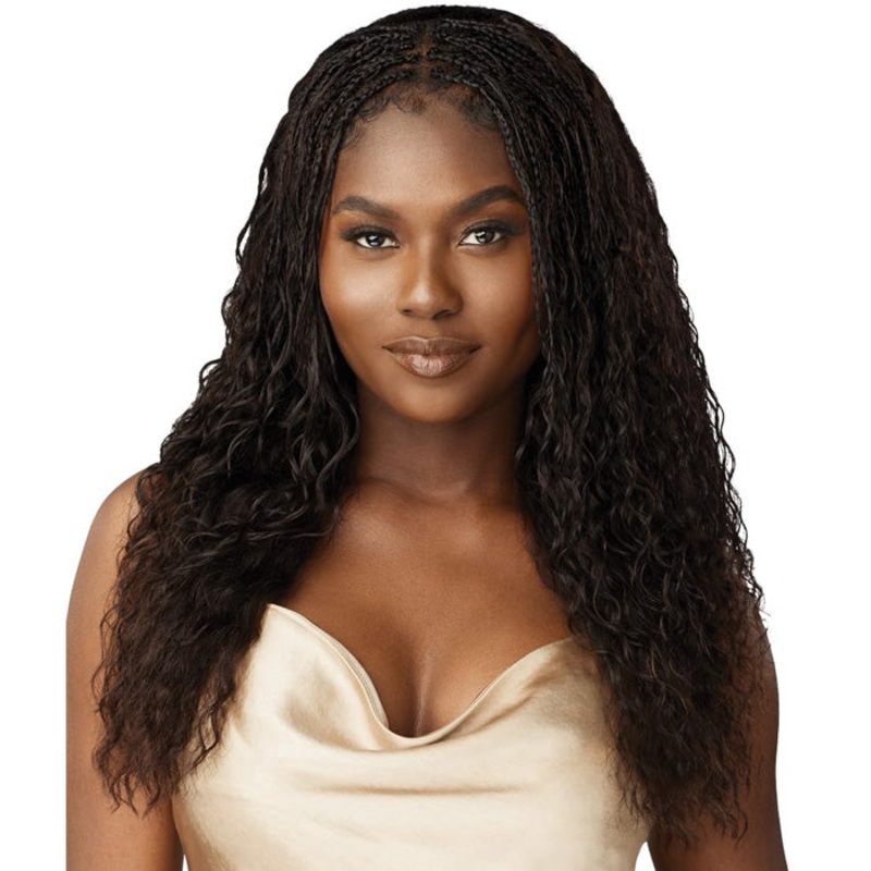 Outre Mytresses Gold Label 100% Human Hair Braids – PRE-STRETCHED W&W SPLASH DEEP BULK 18″, 24″ 18 NATURAL