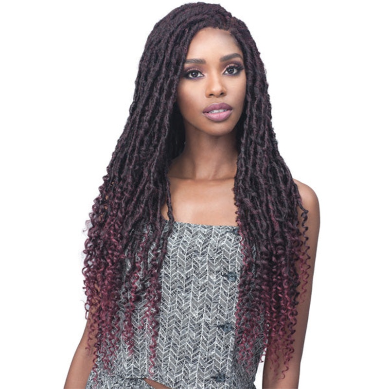 Bobbi Boss Faux Loc Curly Lace Front Wig MLF519 ZALA 2