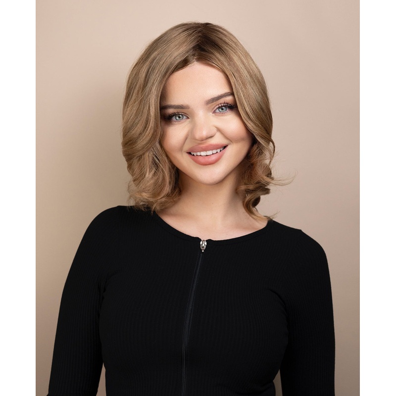 european virgin hair wig – 10″ ash blonde.