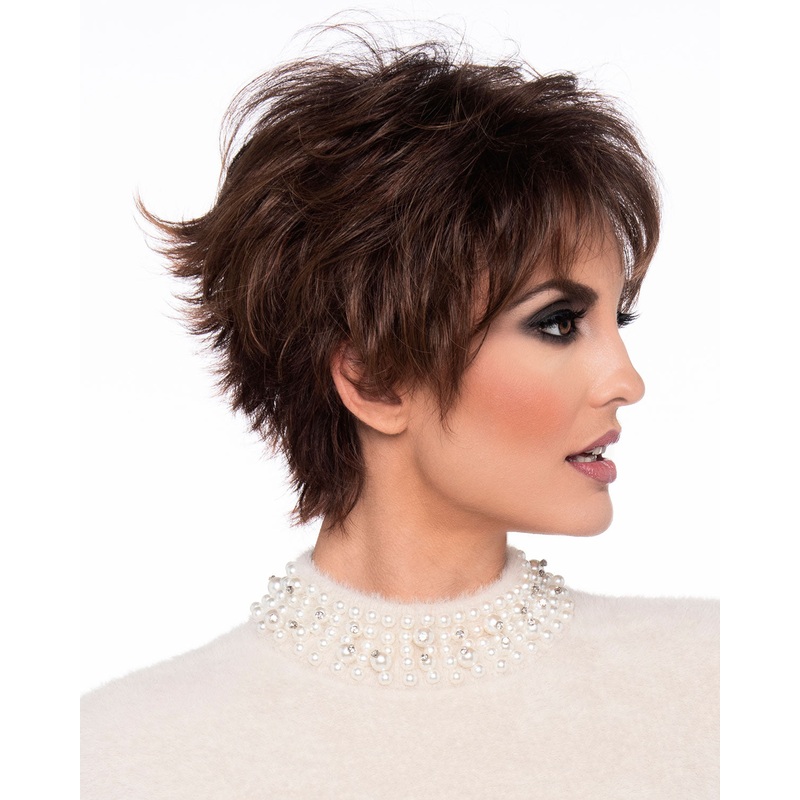 Flame | Monofilament Crown Human Hair Blend Wig by Envy Almond Breeze