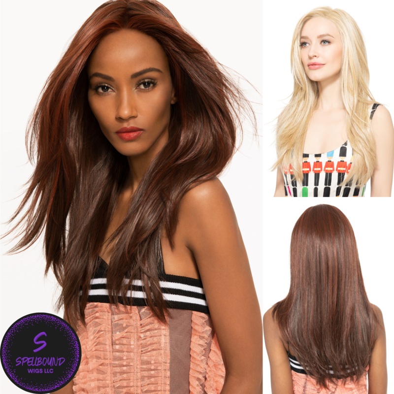 Glam – Look Fabulous Collection by TressAllure ***CLEARANCE*** EL27/25/88 -Light Auburn Gold Blonde Blend highlighted w/ Platinum White