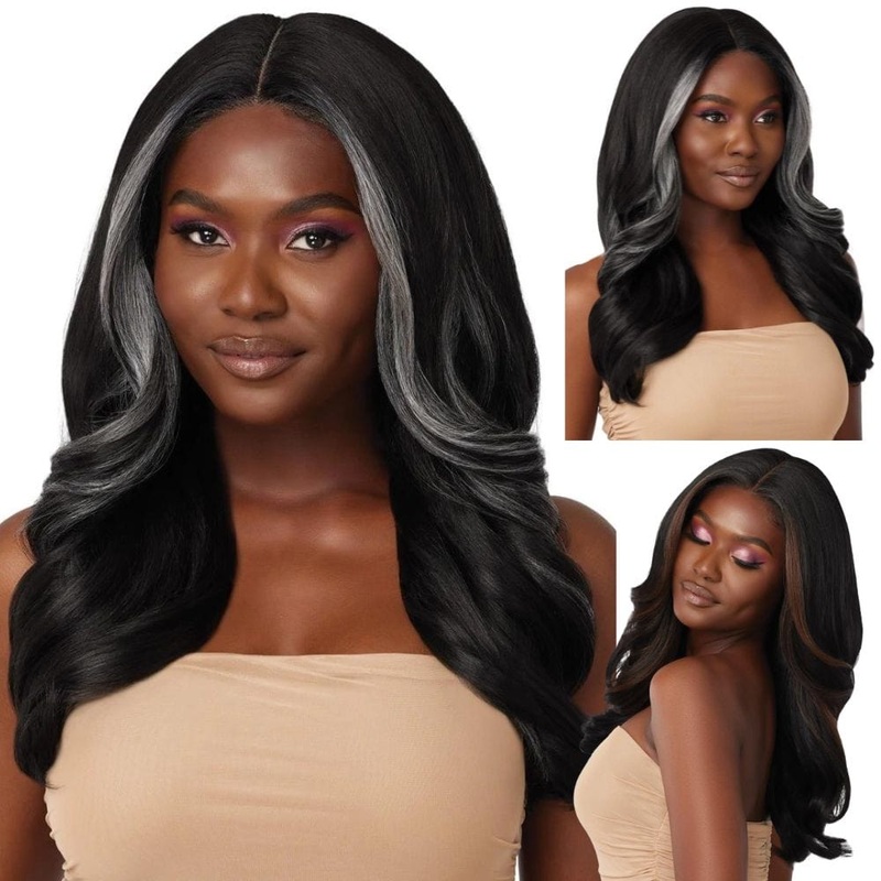 Outre Glueless HD Transparent Lace Front Wig – Avani 1 JET BLACK