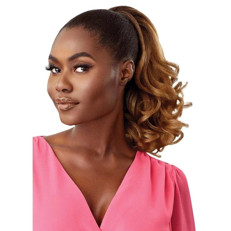 Outre Pretty Quick Synthetic Drawstring Ponytail – Elu 1 JET BLACK