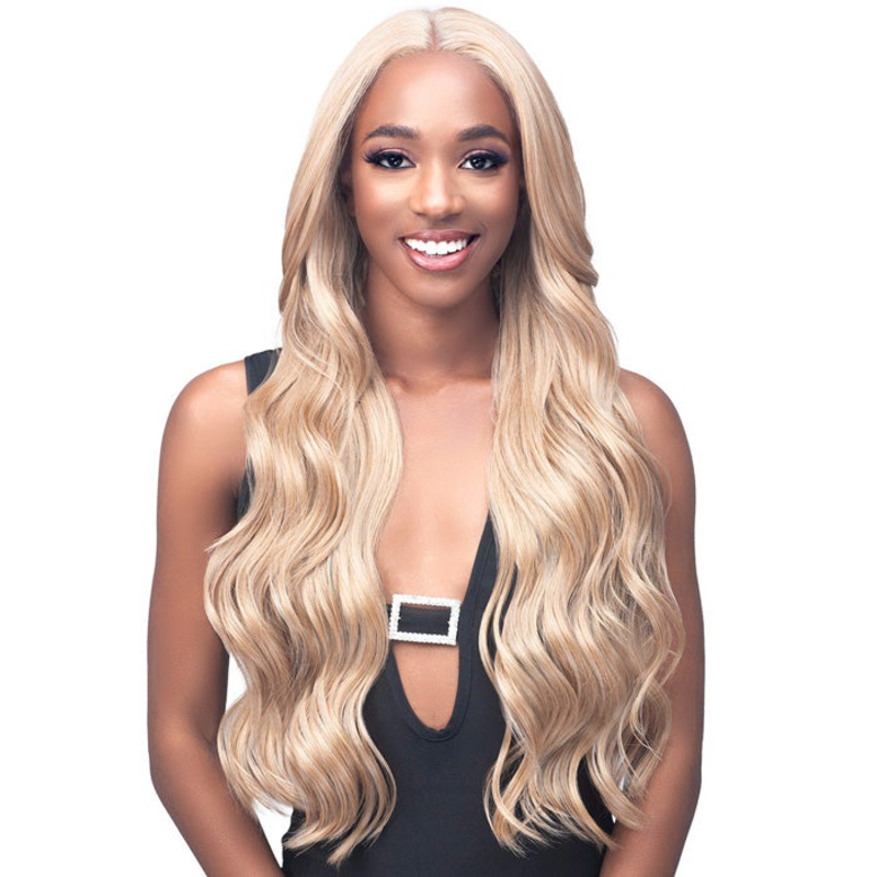 Bobbi Boss Glueless Human Hair Blend 13×7 Deep Parting HD Lace Front Wig – MBLF005-ANTONIA 1