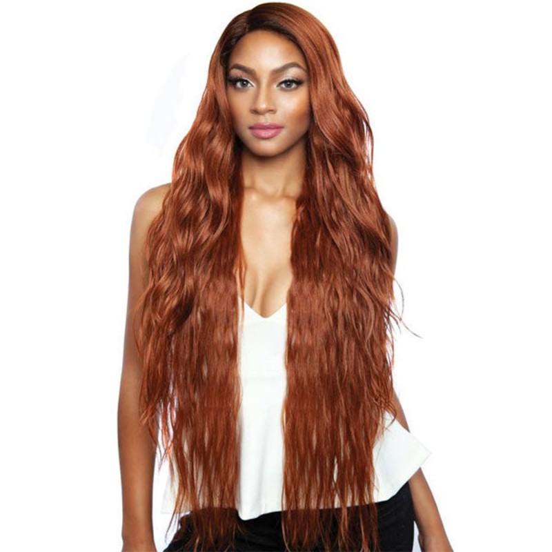 Brown Sugar Human Hair Style Mix Flat & Lay Lace Front Wig BSL205 CHAMOMILE 1