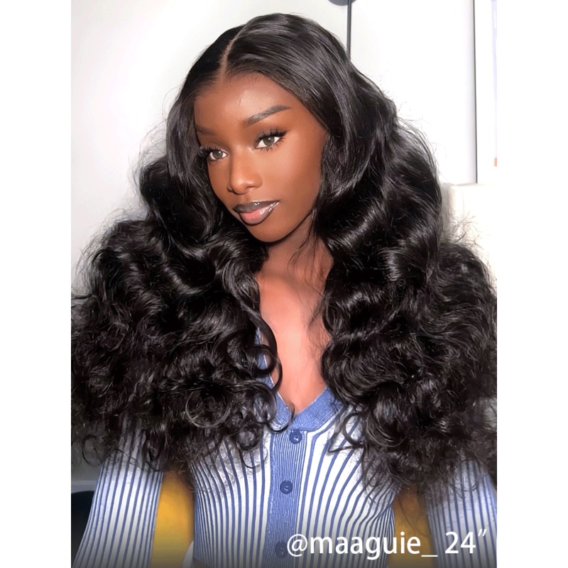 CurlyMe 9×6 HD Lace M-cap Wear Go Glueless Mini Knots Ocean Wave Hair Pre-cut Lace Front Wig Pre-plucked Transparent Lace 180% 8(bob)