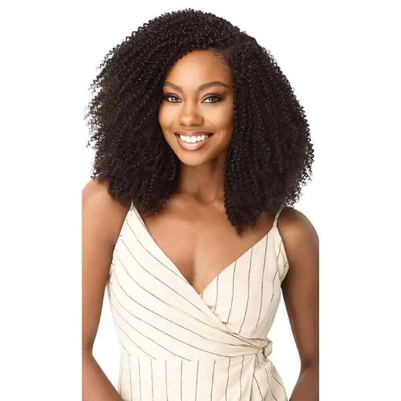 Outre Big Beautiful Hair Clip-In Hair Extensions – 4C Coily Fro 10″ JBLK