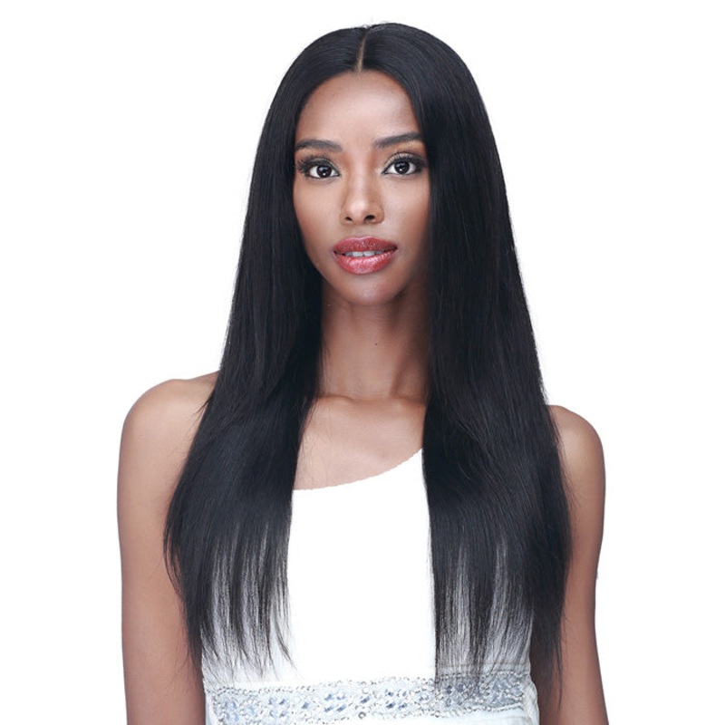 Bobbi Boss 100% Unprocessed Human Hair Bundle Hair Wig HD 4″ Deep Part 360 all Around Lace Wig – MHLF750 KAYLIN NATURAL