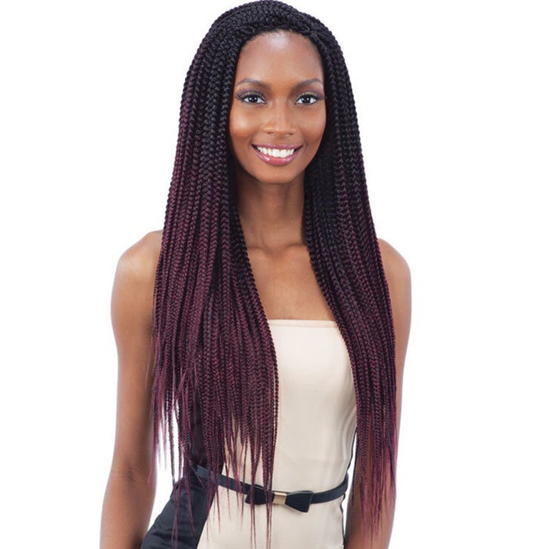 Freetress Crochet Braid 2X PRE-STRETCHED NIGERIAN BRAID 24 Inch 4
