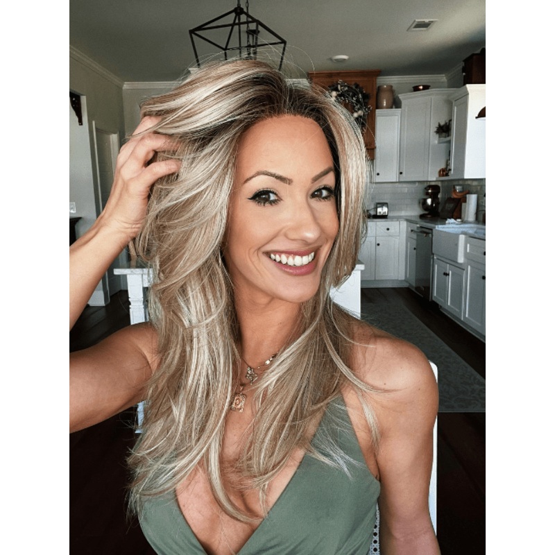 Mirage | Synthetic Lace Front Wig (Mono Top) CHAMPAGNE-ROOTED