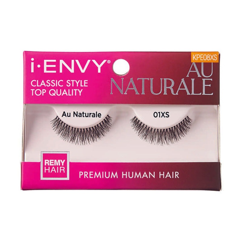 Kiss i-Envy Premium Human Hair Lashes – Au Naturale KPE08 Au Naturale KPE08XS