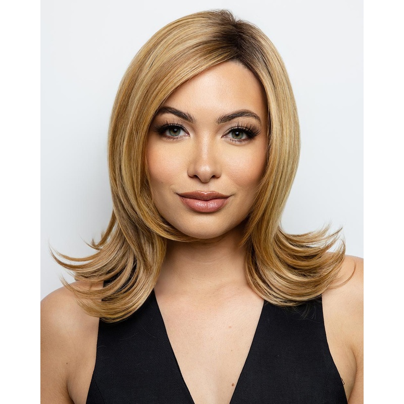 Sophia (Exclusive) | Lace Front & Monofilament Part Synthetic Wig by Alexander Cinder Toffee-R