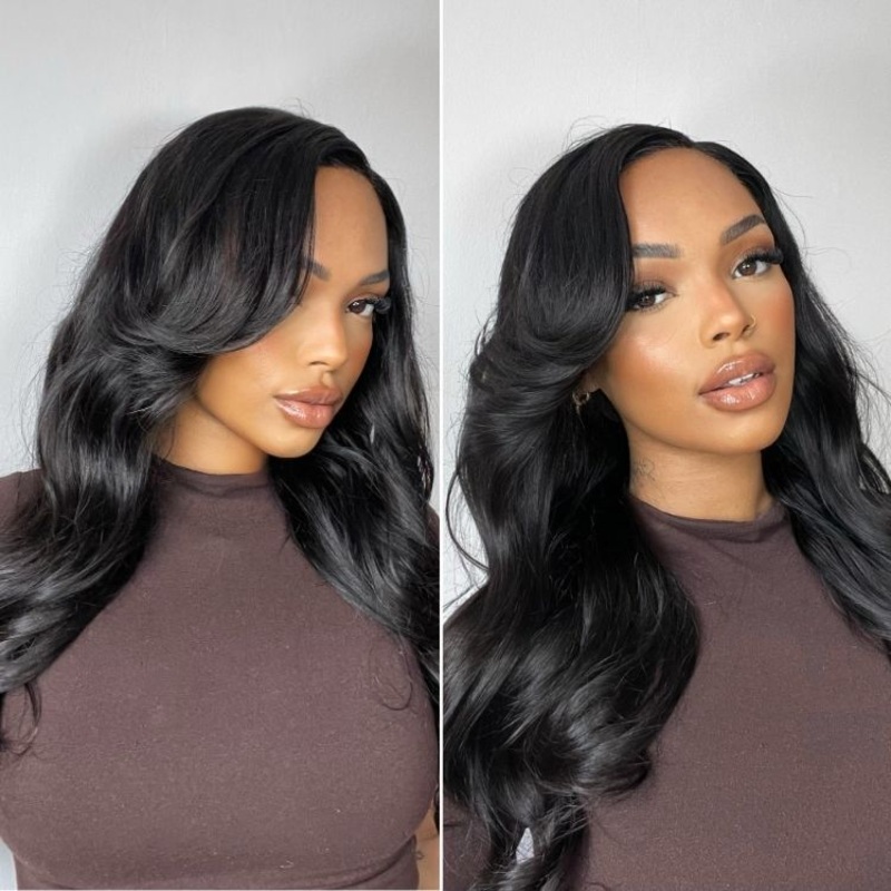 Special Deal | ZIP & GO WIG Natural Black Loose Body Wave Glueless 7×6 Closure HD Lace Wig 18