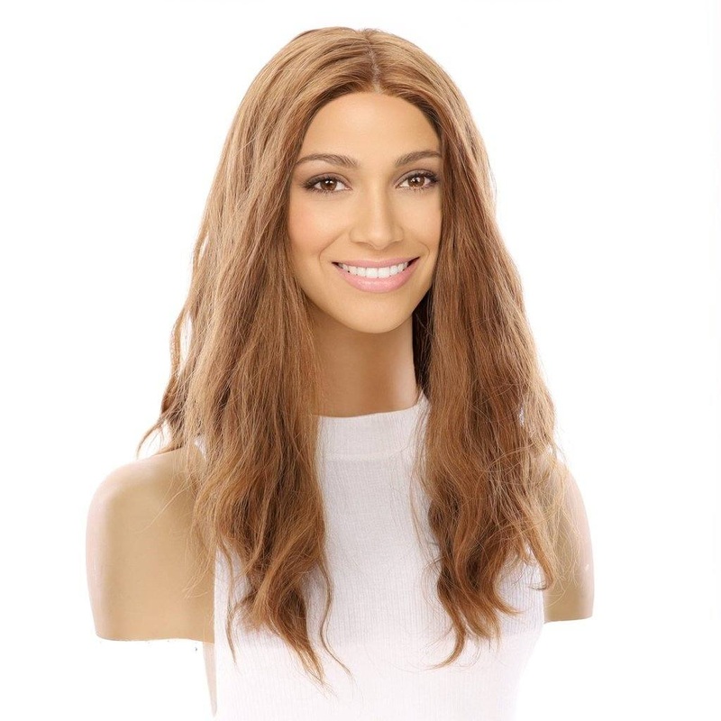 22″ Reese Silk Top Wig Strawberry Blonde Wavy Zig Zag Lace Front