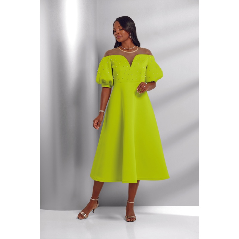 Simply Spectacular Fit-and-Flare Midi Dress by EY Boutique KIWI 10