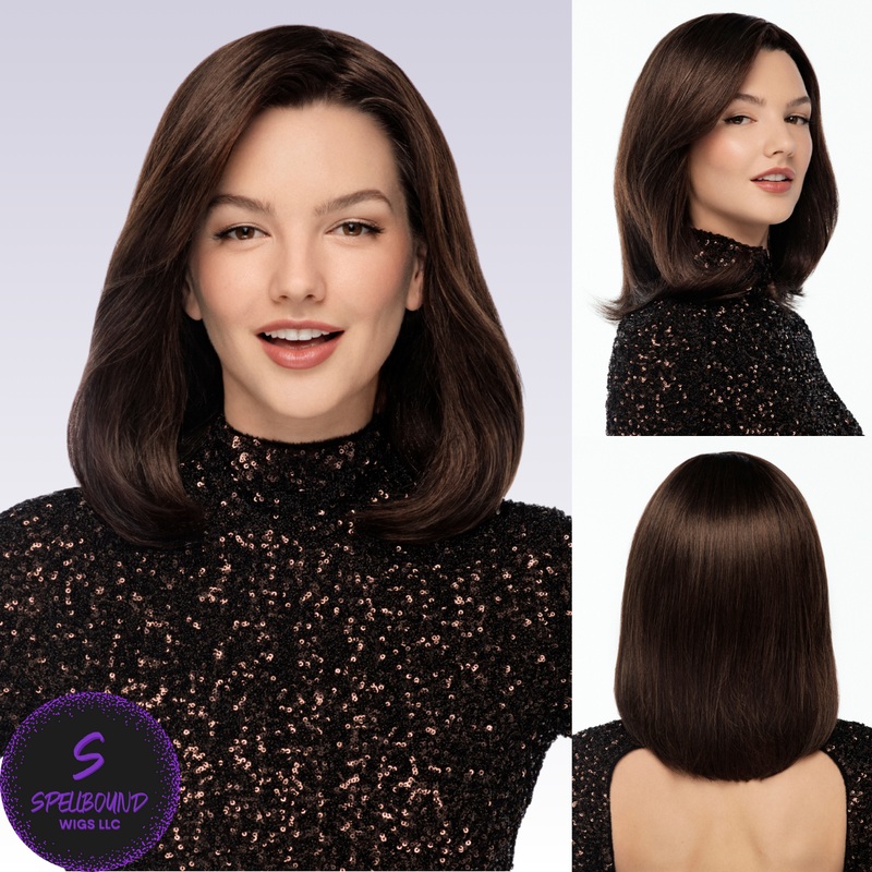 Stunning – Look Fabulous Natural Human Hair Collection by TressAllure SSB2/4 – Very dark brown blend