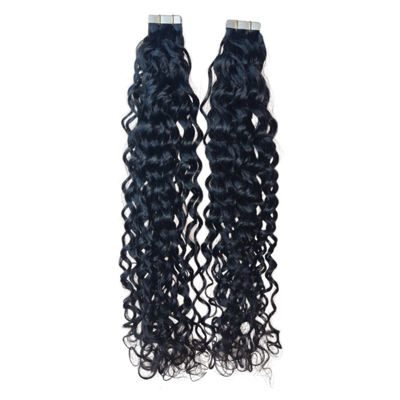 1B/Natural Black Water Wave Tape-In Extensions 14″