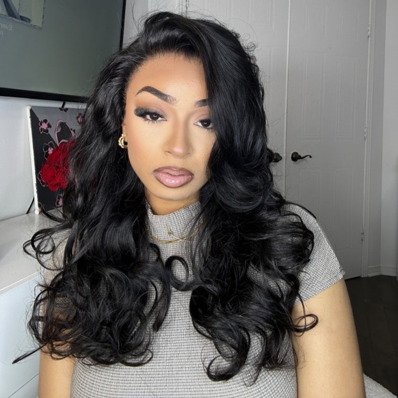 20 Inches=$139.9 | Luvme Hair Pre-plucked&cut 180% Density Glueless 13×4 Frontal Lace Long Wig 100% Human Hair 20