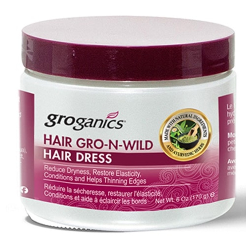 GROGANICS HAIR GRO-N-WILD Hair Dress 6 OZ