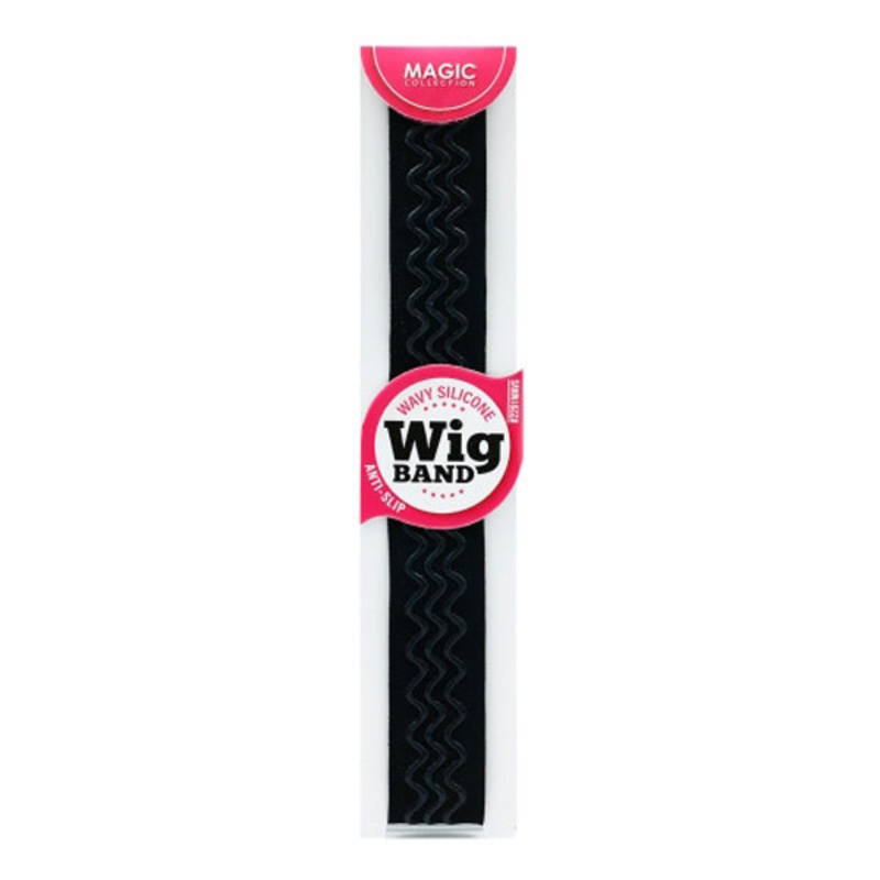 Magic Collection Wavy Line Silicone Wig Band BLACK  ( 2291WAVS)