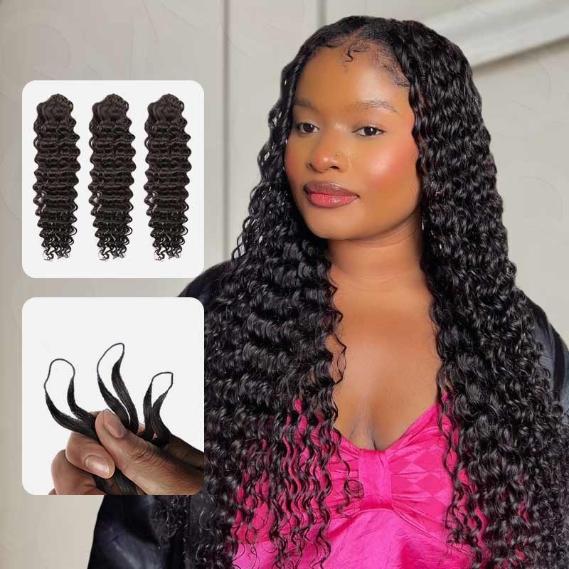 CLEARANCE SALE| Kinky Curly Feather Crochet Braid Human Hair Extensions Kinky Curly 12″ 12″ 12″