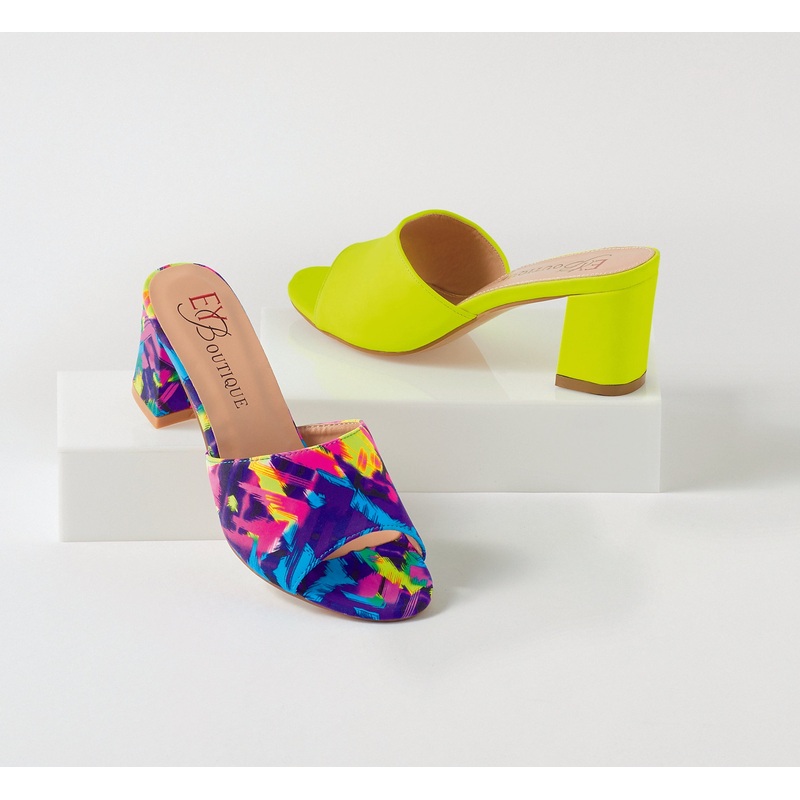 Kaleidoscope Slide by EY Boutique LIME BURST 10W