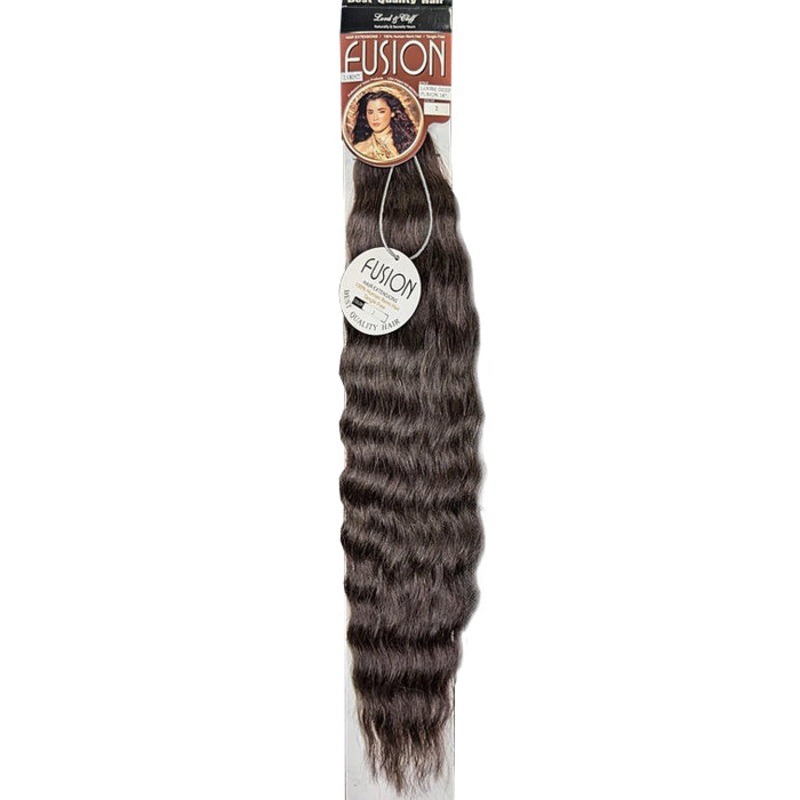 Lord & Cliff Fusion Glue Tip 100% Remy Human Hair Extension – LOOSE DEEP WAVE 16″ 1B/BUG