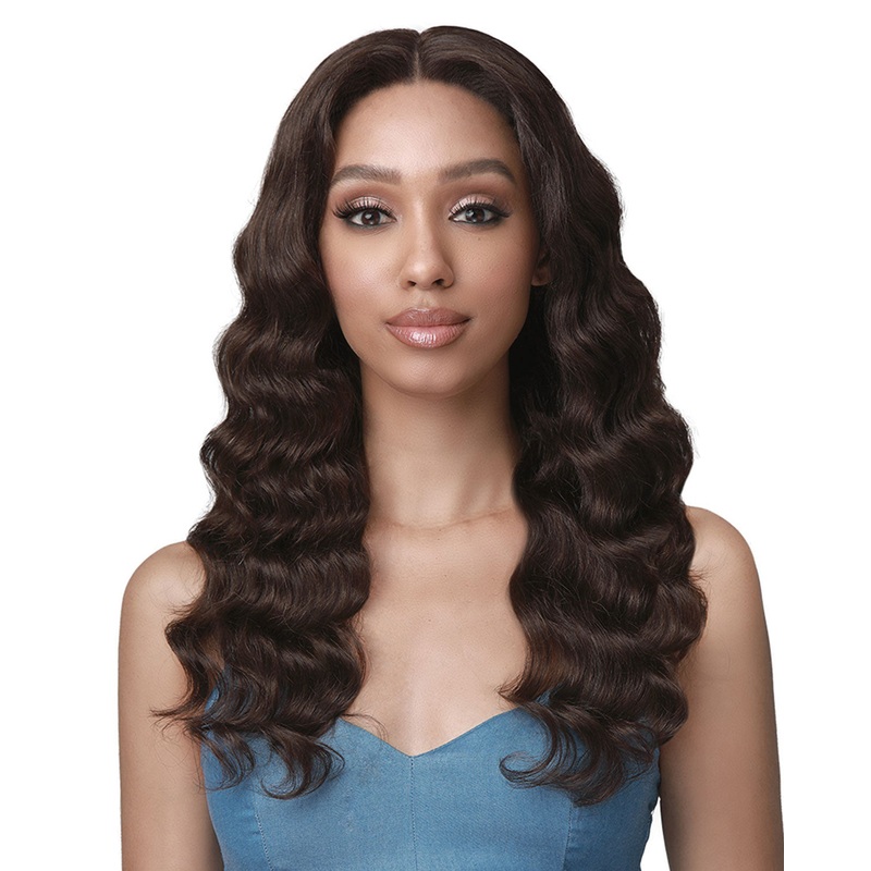 Nahla | Lace Front Human Hair Wig by Bobbi Boss Natural