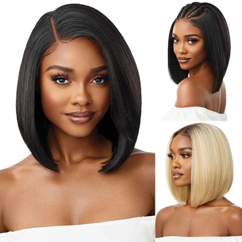 Outre Perfect Hairline 13×4 Synthetic Lace Front Wig – Jenisse 1 JET BLACK