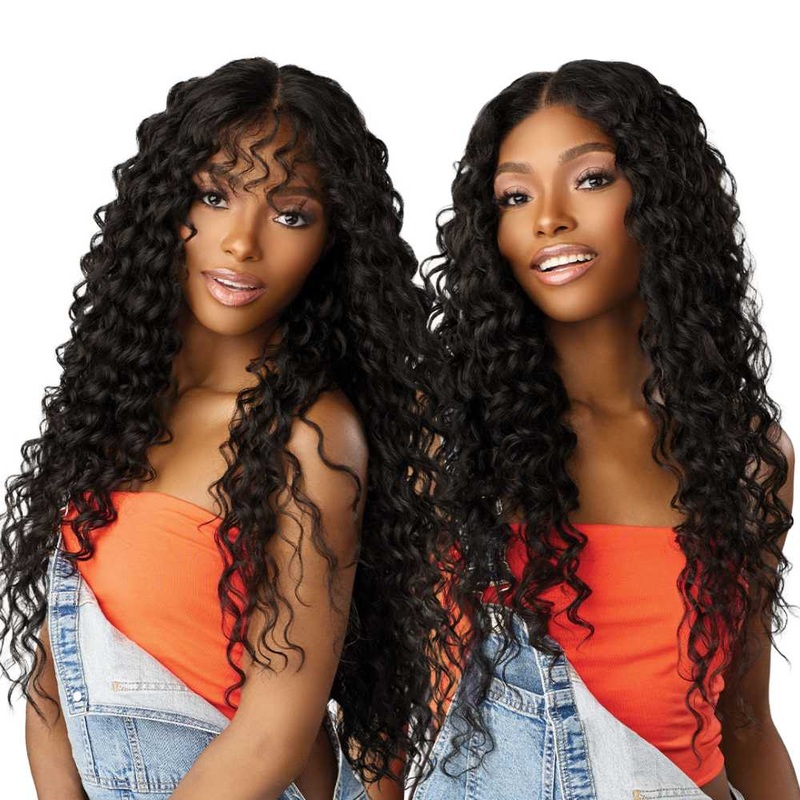 Sensationnel Butta HD Lace Front Wig – 90’s Bangs Unit 916 1 JET BLACK