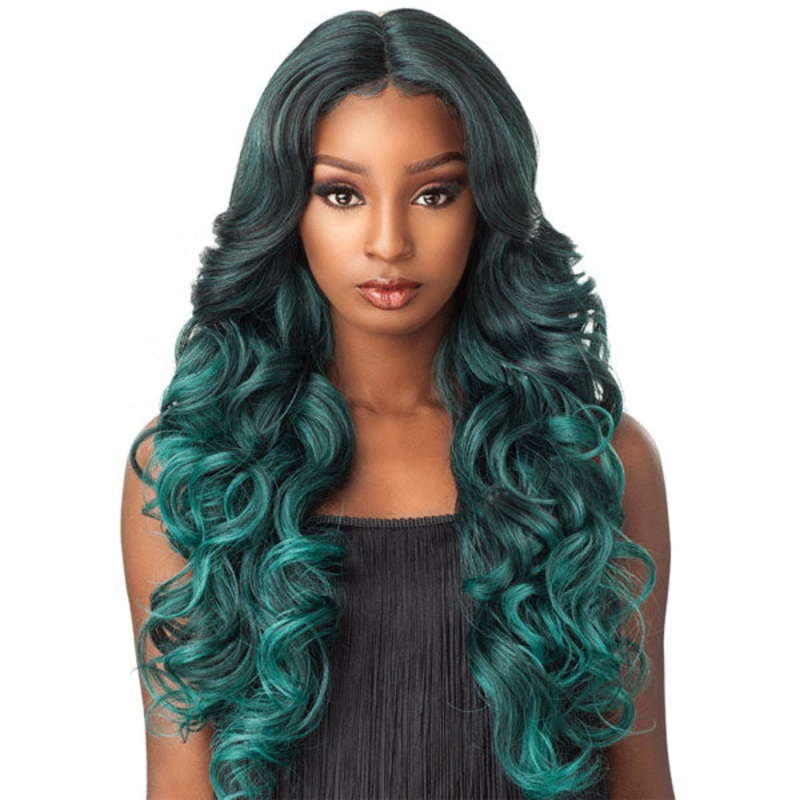 Sensationnel Empress Natural Center Part Synthetic Lace Front Edge Wig TRISSA 99J