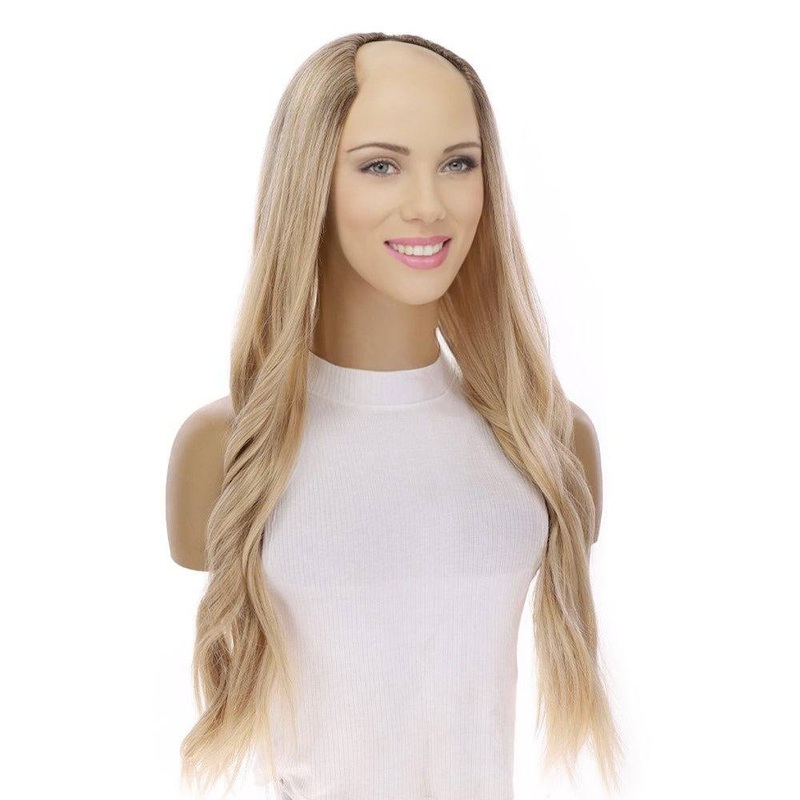 26″ U-Shape Wig Beige Blonde