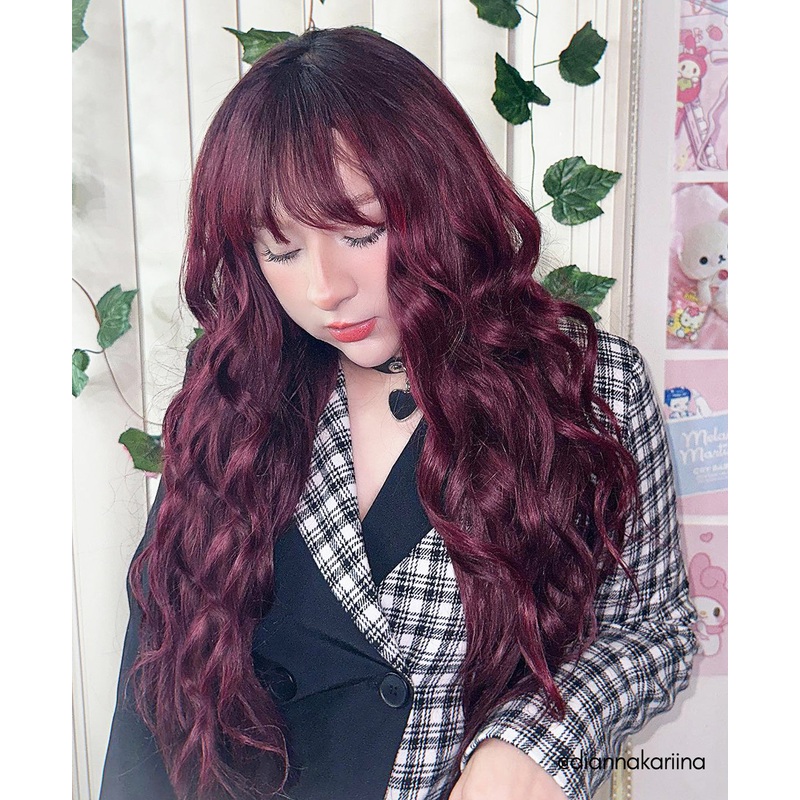 clip-in volumizer cherry red. 14″ 1 x Extra-large weft