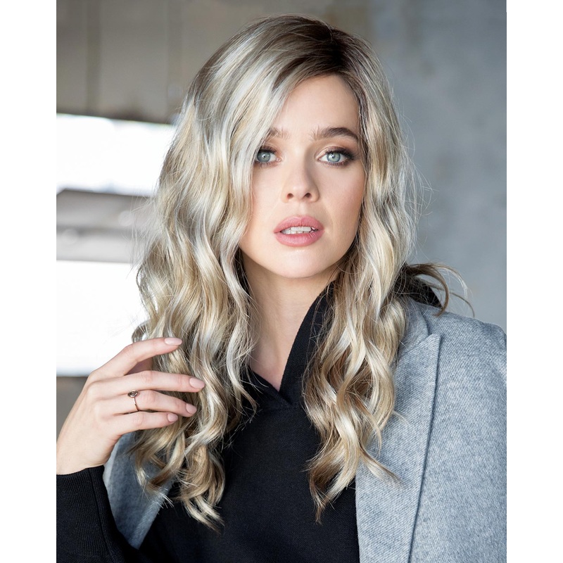 Layla (Exclusive) | Lace Front & Monofilament Part Synthetic Wig by Rene of Paris Creamy Toffee-LR