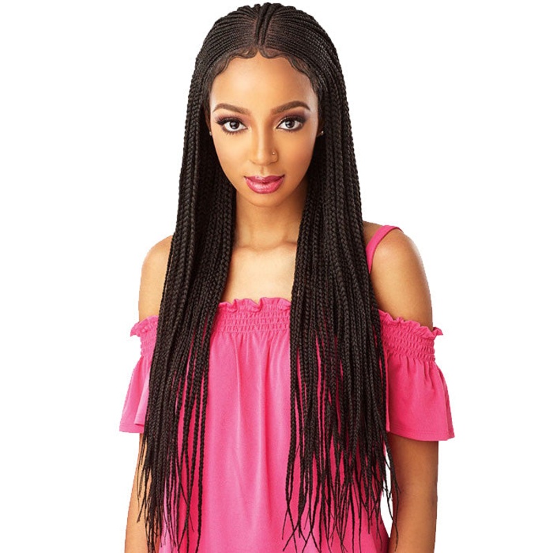 Sensationnel Cloud 9 Hand-Braided 13×5 Part Swiss Lace Front Wig – FULANI CORNROW 1