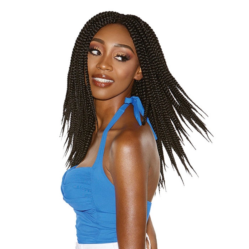 Sensationnel Ruwa Crochet Pre-Looped Braids – 3X Box Braid (14″/18″) 14 1