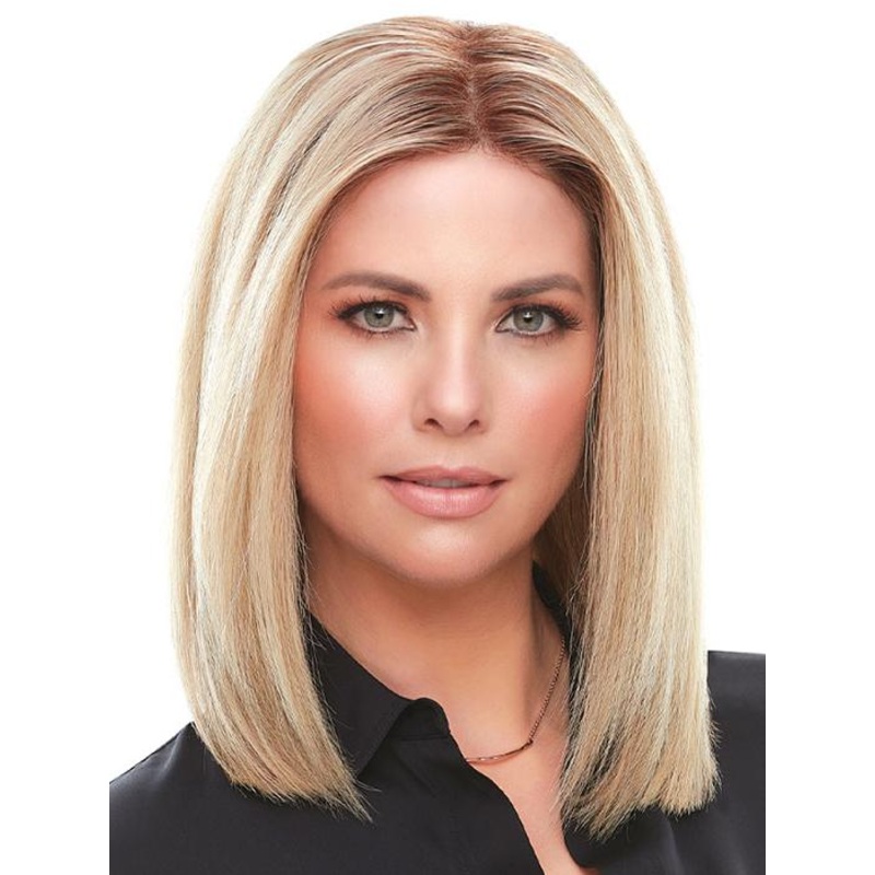 Top Smart HH 12″ | Lace Front Remy Human Hair Topper (Mono Top) 1B