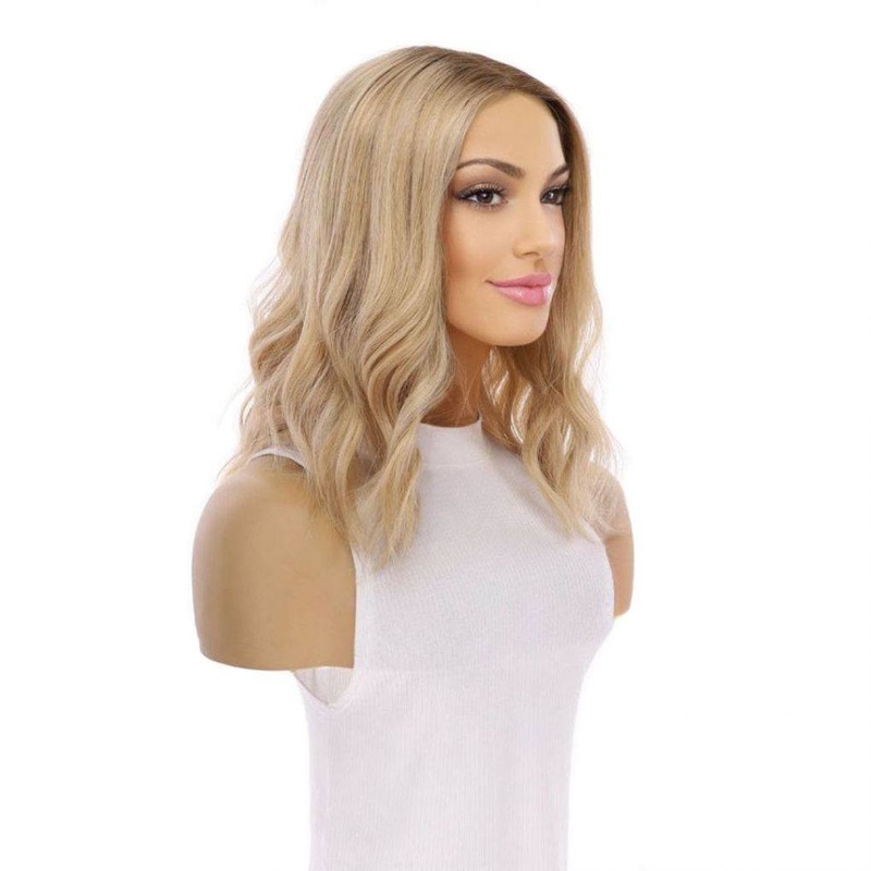 16″ Divine Lace Top Wig Golden Blonde Zig Zag Lace Front