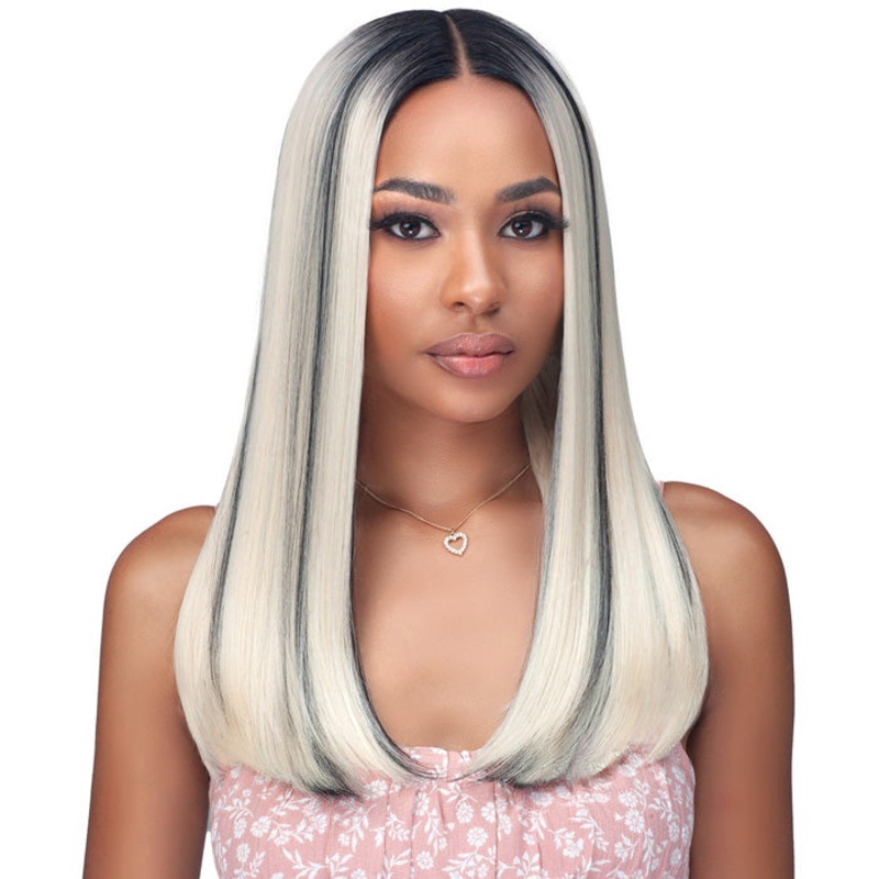 Bobbi Boss Miss Origin Premium Human Hair Blend 5″ HD Lace Front Wig – MOGL102 ALLISON HL27/613